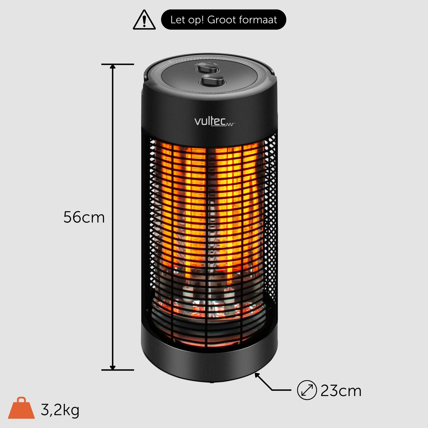 Elektrische Heater - Terrasverwarmer - 1200W