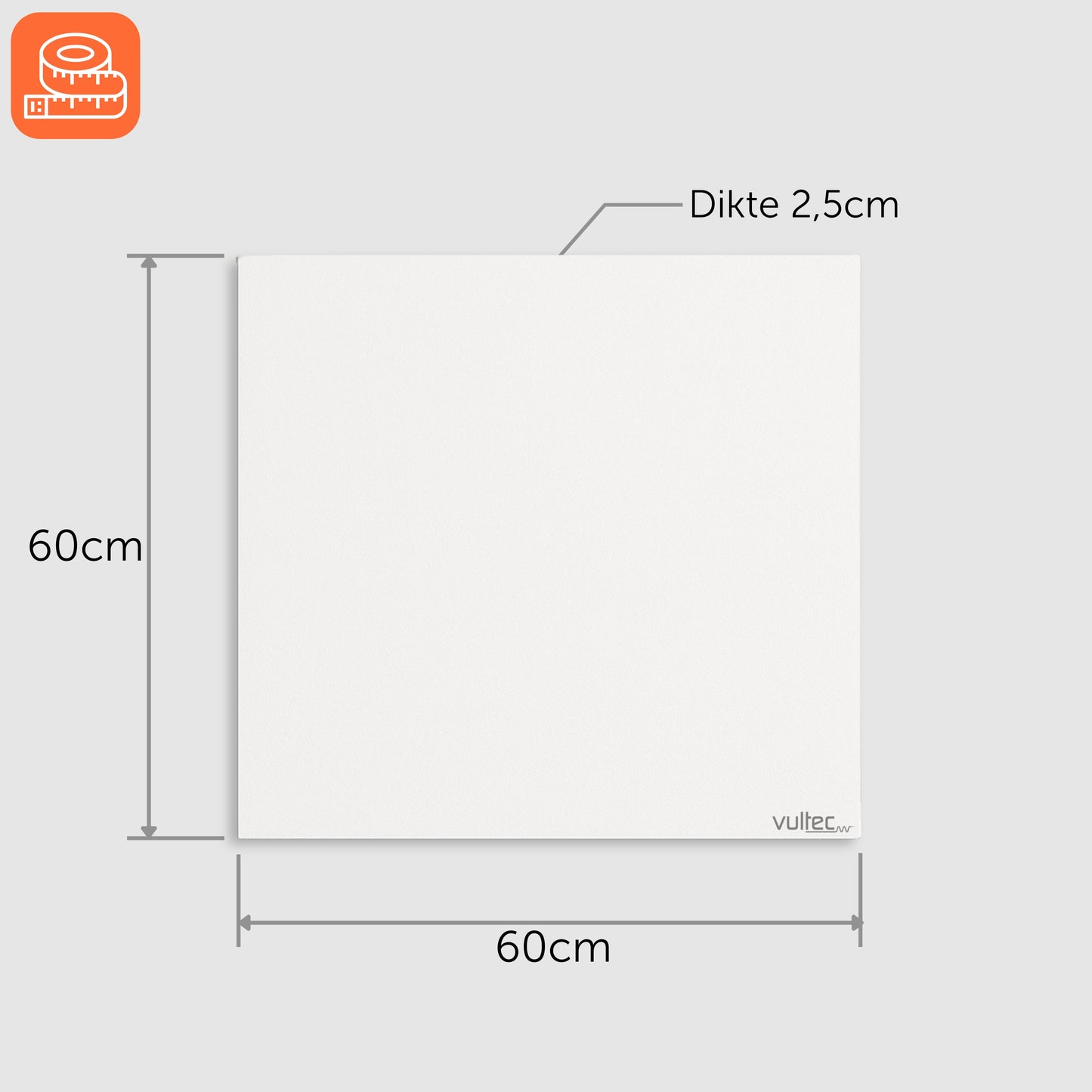 Infrarood Verwarmingspaneel F450 met IQP Wifi Thermostaat - 450 Watt - Elektrische verwarming - Vrijstaand - Wit