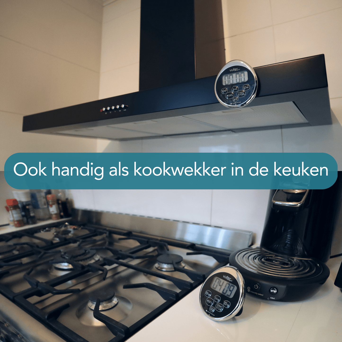 Douchetimer T5 - Digitale waterdichte timer - IPX7 - Douche zandloper