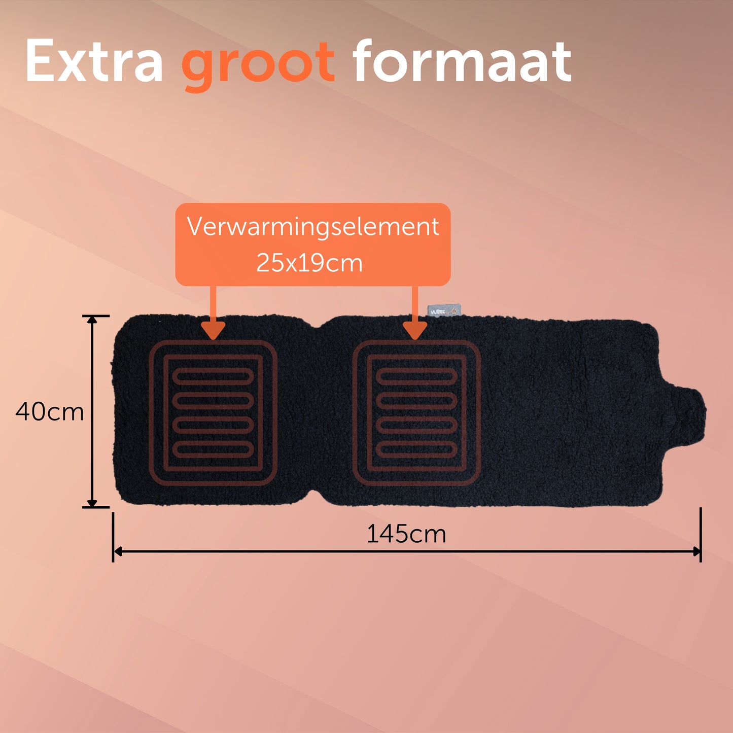 Seathug draadloos warmtedeken - Elektrisch deken voor stoel - Oplaadbaar - Wit