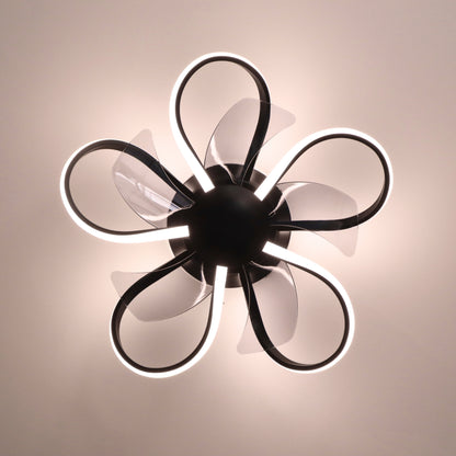 FLOREAT Plafondventilator met verlichting - Zwart