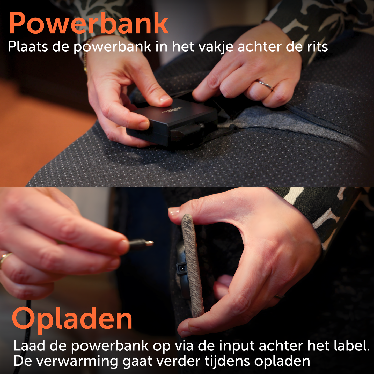 Seathug draadloos warmtedeken - Elektrisch deken voor stoel - Oplaadbaar - Wit