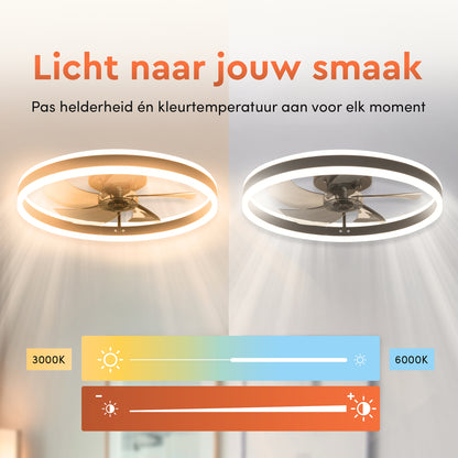 HALOT plafondventilator - Zwart