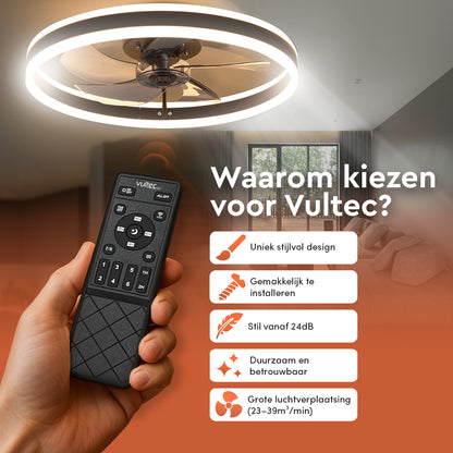 HALOT plafondventilator - Zwart