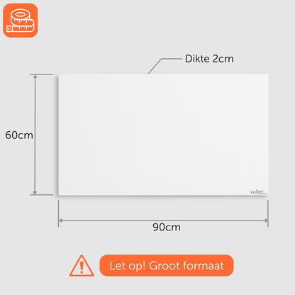 Infrarood Verwarmingspaneel F700 - 700Watt - Elektrische verwarming - Vrijstaand - Wit