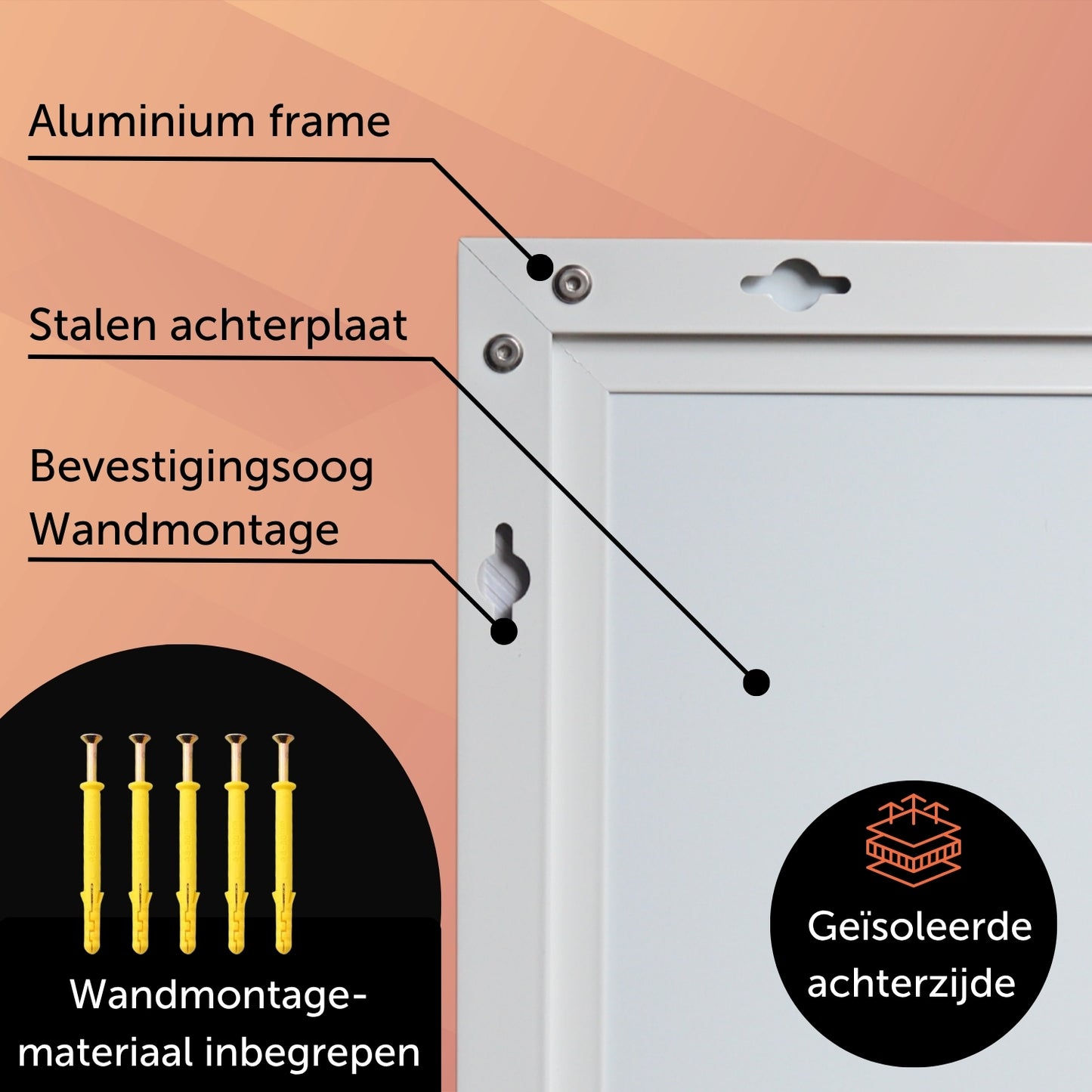 Infraroodpaneel P800T – 800W met Wifi - Vrijstaand - Wit
