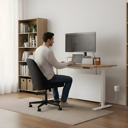 Infrarood Paneel 800 Watt met Wifi Thermostaat - Vrijstaand - Elektrische verwarming - Wit