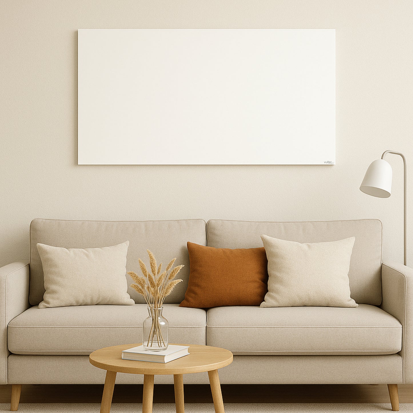 Infrarood Verwarmingspaneel F1100 - 1100Watt - Elektrische verwarming - Vrijstaand - Wit